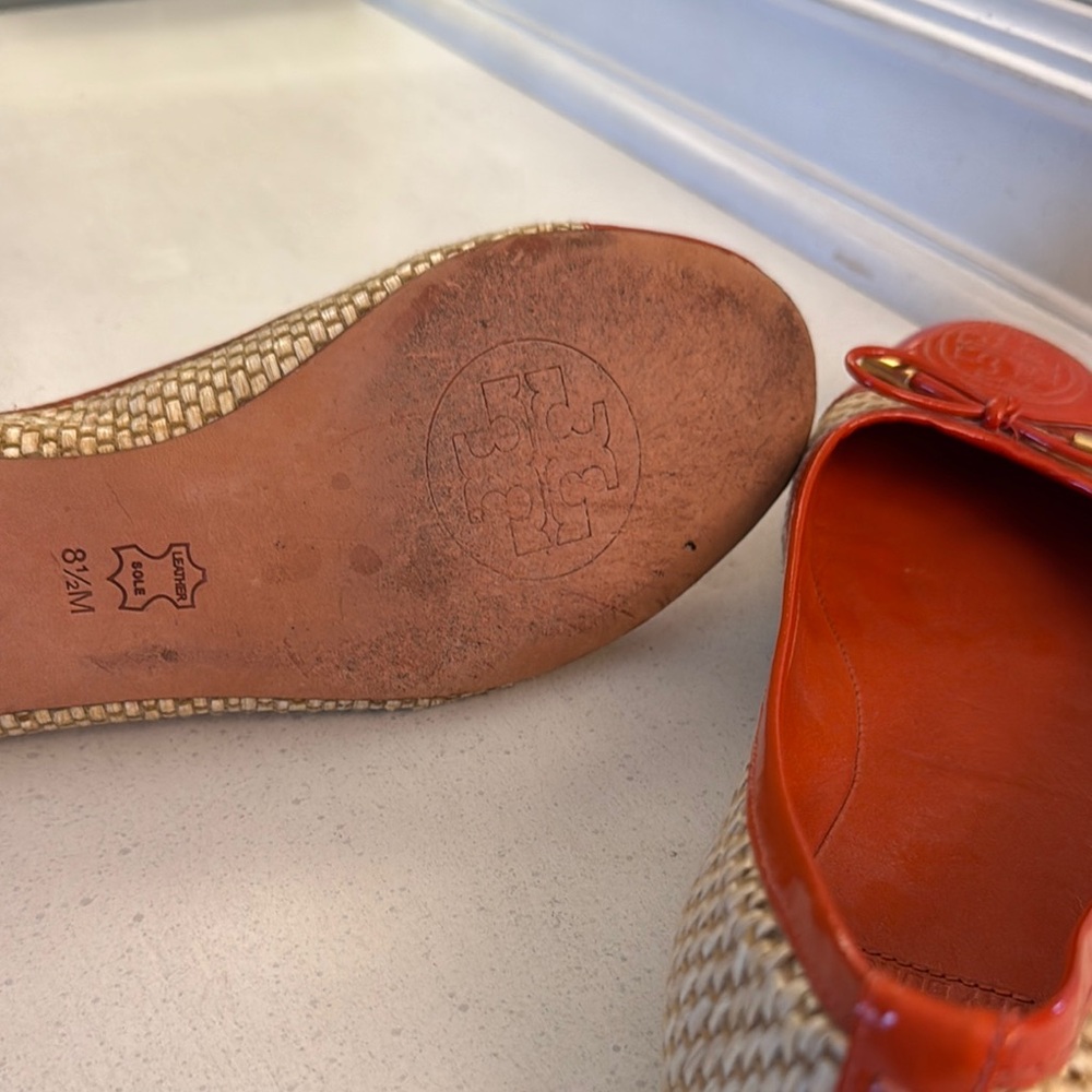 Tory Burch Orange and Tan Women's Flats - Picture 4 of 4